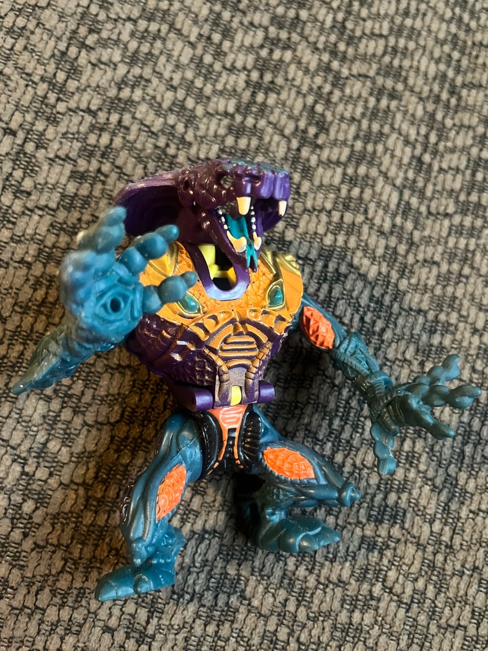 Vintages Mighty Max Snake Master Action Figure bluebird toys
